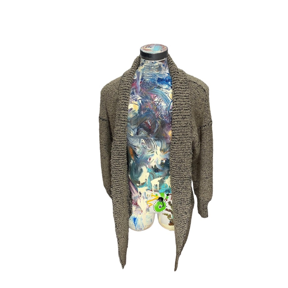 Shenanigans Cardigan. Vintage. Black and gold. Large